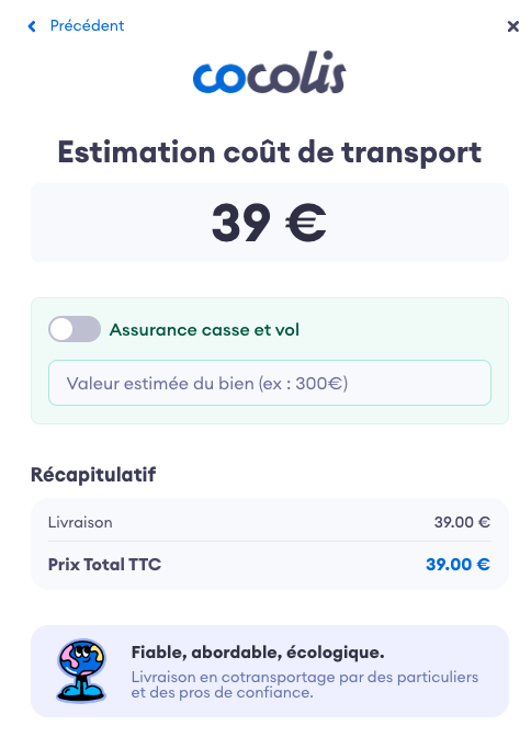 Widget avec hideEmail=true